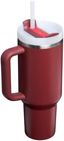 STANLEY Quencher H2.0 Flow State Tumbler, 40 oz, Cranberry - Image 3