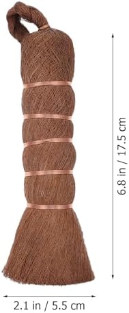 Ciieeo Natural Palm Fiber Dish Brush for Kitchen Cleaning, Handcrafted Tableware Scrubber with Stiff Bristles, Non-Shedding Kitchen Brush for Home Dishwashing and Table Cleaning - Image 2
