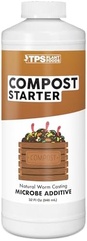 Compost Starter & Compost Accelerator – Liquid Compost Booster for Faster Breakdown & Richer Compost, 32 oz by TPSNutrients