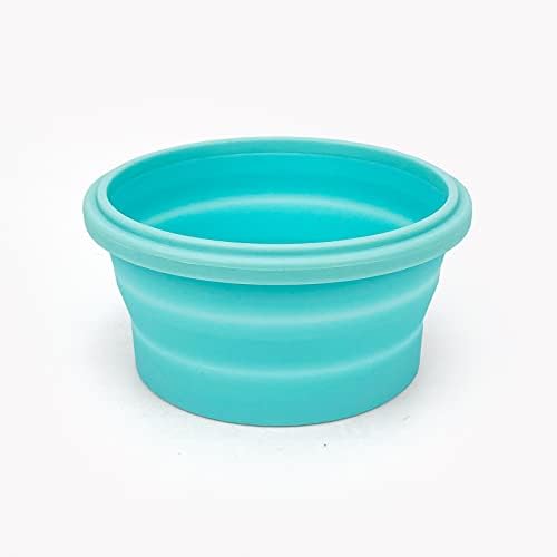 CCyanzi 3piece Round Collapsible Bowl with Lids, Silicone Food Storage Containers, Microwave & Freezer Safe, Space Saving for Kitchen Cabinet and Camping Backpack,(Blue) - Image 5
