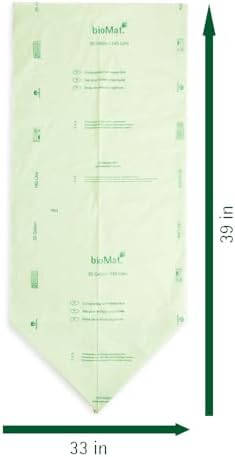 bioMat 33-35 Gallon Compostable Food Scrap Bags, 20 Count - Image 4