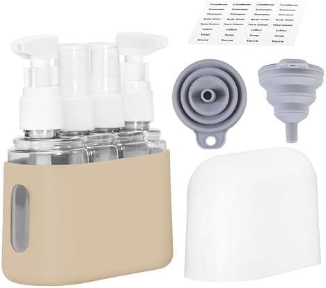 Bpluma Travel Bottles, Leak Proof Containers For Toiletries TSA Approved Airplane Accessories Kits For Liquid With Labels by Bpluma