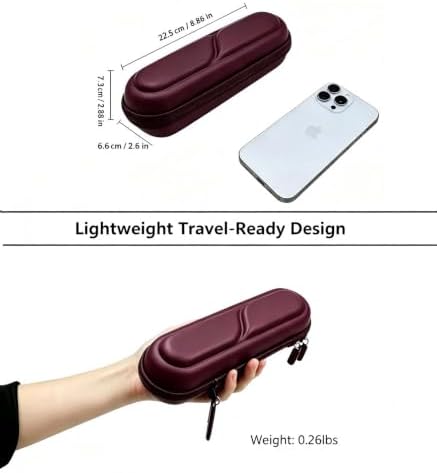 ProCase Toothbrush Travel Case for Oral-B/Oral-B Pro 1000 1500 5000 7000 7500 6000 9600/Philips Sonicare 4100 5100 1100 6100 5300 Oral-B iO Electric Toothbrush Portable Hard Container -Plum - Image 2