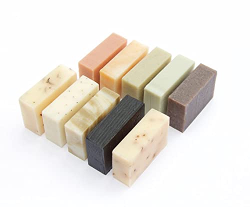 Holiday Handmade Soap Gift Set – 5 Natural Essential Oil Bar Soaps for Women or Men, Small Christmas Gift Set, Stocking Stuffer, Spa Self Care Present for Mom, Wife, Friend, Teacher