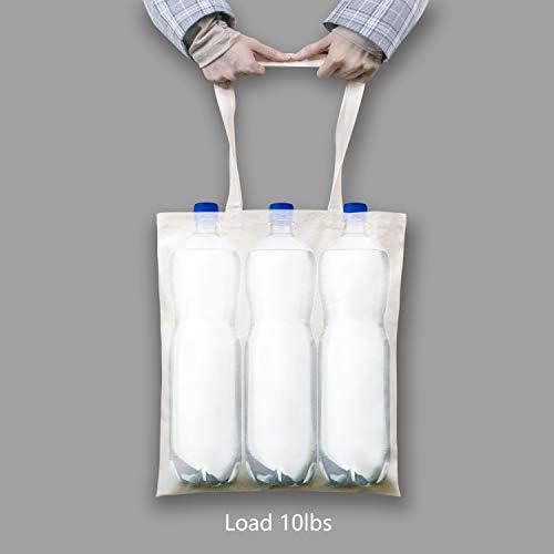 TOPDesign 1-Pack Economical Cotton Tote Bag, Lightweight Medium Reusable Grocery Shopping Cloth Bag, Suitable for DIY, Advertising, Promotion, Gift, Activity - Image 6