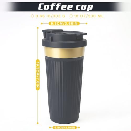Vacuum Insulated Stainless Steel Travel Coffee Mug,Leak Proof Cup with Lid - Image 5