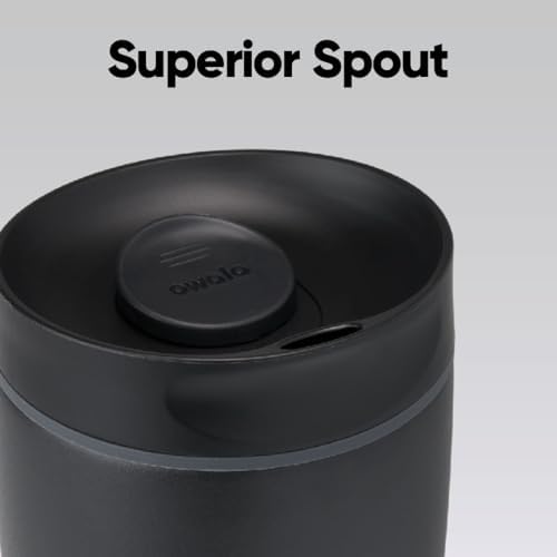 Owala SmoothSip Slider Insulated Travel Coffee Cup 20 oz Very Very Dark - Image 2