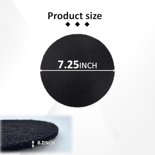 8 Pack Compost Filters for Countertop Bin, 7.25 Inch Charcoal Filter - Image 2