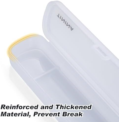 Travel Utensils with Case, 4-Piece Stainless Steel Portable Cutlery Set, Reinforced Case with Buckle Design, Lunch Box for Camping Work School, Include Fork Spoon Knife, Dishwasher Safe, Silver - Image 4