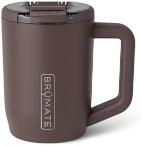 BrüMate Müv - 15oz 100% Leak Proof Insulated Coffee Mug with Handle & Lid - Stainless Steel Coffee Travel Mug - Double Walled Coffee Cup (Java) by Br%C3%BCMate