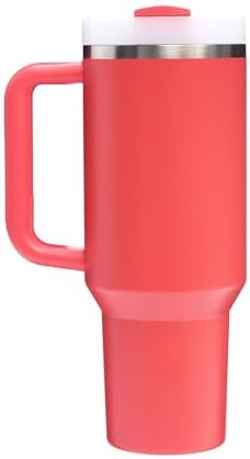 Stanley Quencher H2.0 Tumbler with Handle and Straw 40 oz | Flowstate 3-Position Lid | Cup Holder Compatible for Travel | Insulated Stainless Steel Cup | BPA-Free | Hot Coral - Image 3