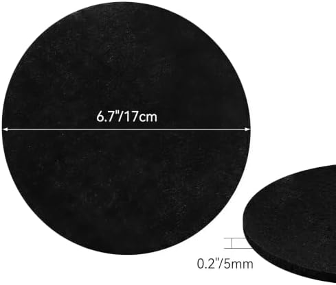 10 Pack Activated Charcoal Filters, 6.7 Inch Round Compost Bin Filter Replacements for Countertop Kitchen Compost Buckets, Trash Cans and Home Compost Pails - Image 2