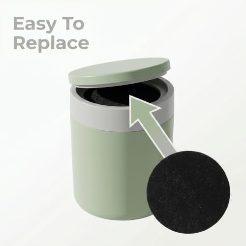 8 Pack Charcoal Filters for Compost Bucket 7.25 Inch, Activated Carbon Replacement Filter Round Compost Bin Filter for Countertop Bin, Odor Control Activated Charcoal Filters - Image 3