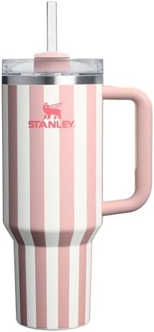 STANLEY Quencher H2.0 Flow State Tumbler, 40 oz, Peach Whip Cabana Gloss by Unknown