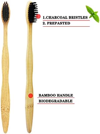 Bamboo Toothbrush Prepasted Disposable Toothbrsuh Soft Bristles Prepasted Toothbrush,Disposable Toothbrsuh (72 Pieces) - Image 3