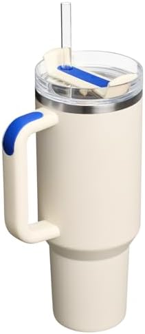 STANLEY Quencher H2.0 Flow State Tumbler, 40 oz, Cream Royal - Image 3