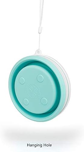 CARTINTS Collapsible Bowls With Lids Silicone Food Storage Containers Collapsible Camping Bowls Silicone Lunch Containers, Ideal for Travel and Camping, 32oz/950ml(Blue) - Image 6