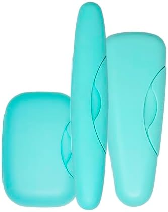 RADIUS Travel Case Value Pack, 3 Count (Toothbrush, Razor, Soap), BPA-Free Recycled Plastic, Portable for Bathroom, School, Home, Camping - Mint Green by RADIUSCorporation