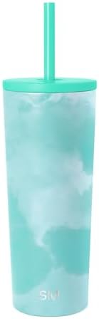Simple Modern Iced Coffee Tumbler, Insulated | 24oz | Tie Dye by Unknown