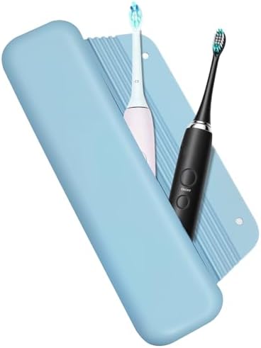Silicone Waterproof Toothbrush Travel Pouch, Compatible with Oral-B & Philips Sonicare, Suri, Burst, Aquasonic, Portable Protective Bag - Blue by NECANCE