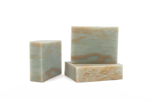 3 Pk Green Clover Field Organic Soap Bars, Handmade in USA, Natural & Cruelty Free (3 Pack, Green Clover Field)