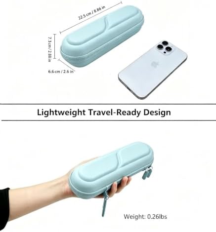 ProCase Toothbrush Travel Case for Oral-B/Oral-B Pro 1000 1500 5000 7000 7500 6000 9600/Philips Sonicare 4100 5100 1100 6100 5300 Oral-B iO Electric Toothbrush Portable Hard Container -Iceblue - Image 2