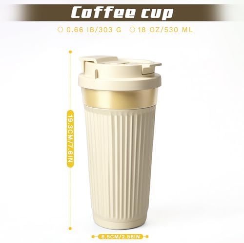 Vacuum Insulated Stainless Steel Travel Coffee Mug,Leak Proof Cup with Lid - Image 5