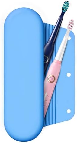 Silicone Electric Toothbrush Travel Case, Manual Toothbrush Travel Cover for Men and Women,Toothbrush Holder for Travel,Gym and More, Fits Most Manual and Electric Toothbrushes - Sky Blue by iTokGok
