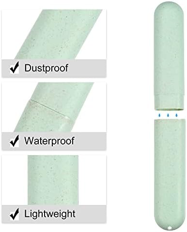 VOCOSTE 2Pcs Toothbrush Case, Green & Blue - Image 3