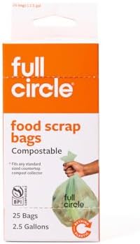 Full Circle Compostable Food Waste Bags 2.5 Gallon 25ct, Extra Thick - Image 2