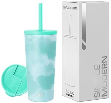 Simple Modern Iced Coffee Tumbler, Insulated | 24oz | Tie Dye by Unknown