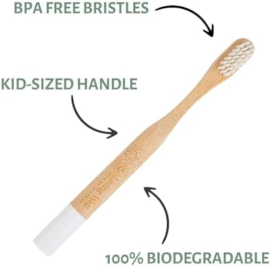 Living Well Dr. Michelle Kids Bamboo Charcoal Toothbrush, 4 Pack - Image 5