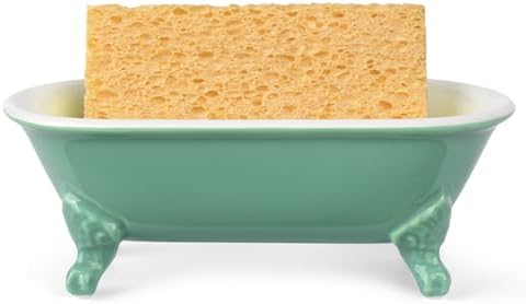 6.5" Mini Clawfoot Bathtub Soap Dish,Bar Soap Holder,Mermaid - Image 3