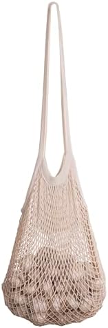Cotton Mesh Onion Storage Bags - 100% Cotton, Reusable, and Washable Mesh Grocery Bags for Storing Garlic and Root Vegetables - Image 3