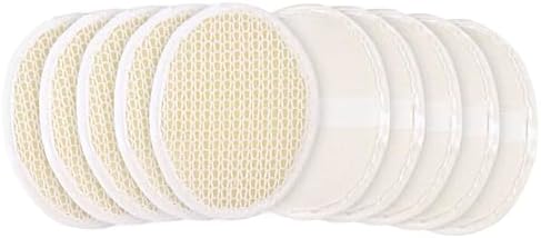 Natural Exfoliating Loofah Sponge – 10 Pack Soft Weave Facial & Body Pads – Gentle Sisal Bath Scrubber for Women & Men – Shower Skincare Exfoliator by Jairestone