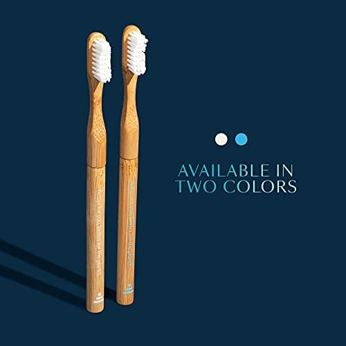 Better & Better Natural Bamboo Toothbrush | Soft Bristles | 100% Plant-Based | Reusable Handle and Replaceable Brush Head | Eco-Friendly, Zero Plastic | Adult Size, White - Image 7