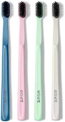 Boka Classic Soft Bristle Manual Toothbrush - Activated Charcoal by Boka
