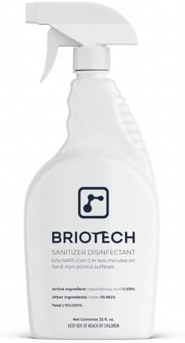 BRIOTECH Sanitizer Disinfectant, Hypochlorous Acid, 32 oz by BRIOTECHUSA