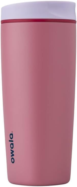 Owala SmoothSip Slider Insulated Stainless Steel Coffee Tumbler, Reusable Iced Coffee Cup, Hot Coffee Travel Mug, BPA Free 20 oz, Purple/Pink (Crochet Queen) (Pack of 8) by Unknown