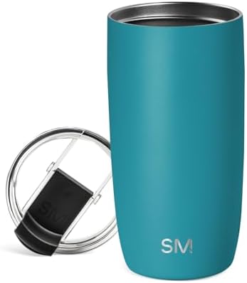 Simple Modern Travel Coffee Mug with Lid | 16oz | Teal by Unknown