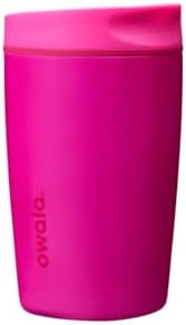 Owala SmoothSip Slider Insulated Stainless Steel Coffee Tumbler, Reusable Iced Coffee Cup, Hot Coffee Travel Mug, BPA Free 12 oz, Read My Lips by Unknown