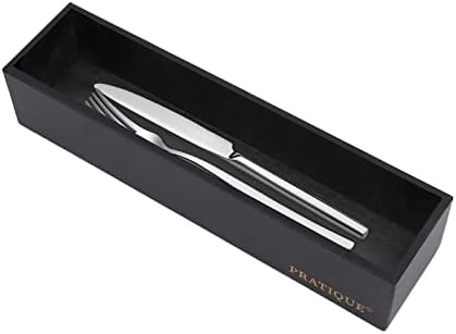 PRATIQUE Bamboo Drawer Organizer - Kitchen Utensil Organizer Silverware Tray Cutlery Holder，Office Desk Supplies and Accessories,12 * 3 * 2.6inch,Black by PRATIQUE