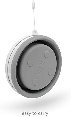 CARTINTS Silicone Collapsible Food Storage Containers with Lids Collapsible Containers Ideal for Travel and Camping, Hiking,32oz/950ml (Grey) - Image 6