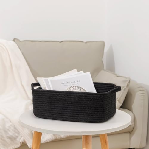 CubesLand Cute and Durable Small Cotton Rope Basket for Organizing - Image 4