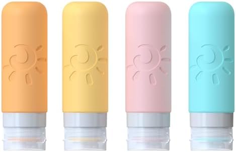 Zafit Travel Bottles - TSA Approved 3oz Leak Proof Containers for Toiletries (Multicolored) - Image 2
