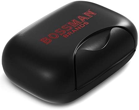 Bossman Travel Soap Container - (Black) Travel Soap Case with Snap-Lock Lid by Bossman