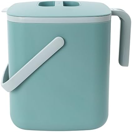 Blue Ginkgo Kitchen Compost Bin, 1.32 gal/5L Countertop Compost Bin, Green by BLUEGINKGO