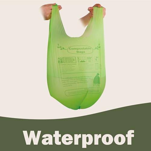 Compost Bags 4-5 Gallon with Handles Tie Extra Thick 0.78 Mils Wastebasket Liners Bags for Kitchen Bathroom Office US BPI ASTM D6400 and Europe OK Compost Home Certified - Image 4