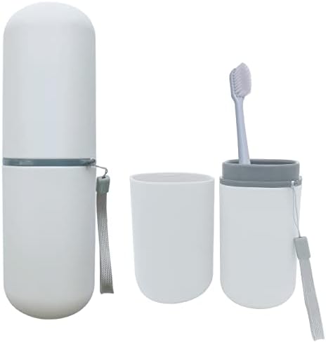 Toothbrush Travel Case, Travel Toothbrush Holder Portable Toothbrush Toothpaste Storage Container for Traveling Business Camping School Bathroom by HEIPINIUYE
