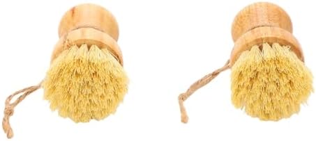 Wooden Dish Brush with Ergonomic Handle 2 Pack for Pots - Image 6